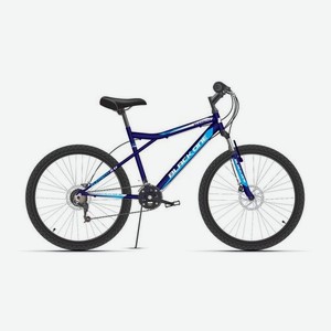 Велосипед BLACK ONE Element 26 D (2021), городской (взрослый), рама 16 , колеса 26 , синий/белый, 22кг [hd00000463]