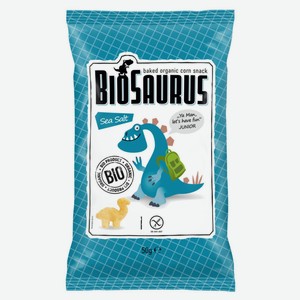 Снек кукурузный Biosaurus с морской солью, 50 г