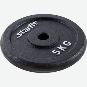 Диск Starfit BB-204 для штанги без покр. 5кг черный (УТ-00009821)