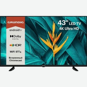 43  Телевизор GRUNDIG 43GFU7800B, 4K Ultra HD, черный, СМАРТ ТВ, Android