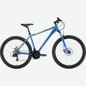 Велосипед STARK Hunter D (2022), горный (взрослый), рама 18 , колеса 27.5 , синий/никель, 15.8кг [hq-0005038]