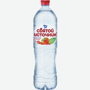 Вода СВЯТОЙ ИСТОЧНИК со вкусом клубники, негазированная, ПЭТ, 0.5л