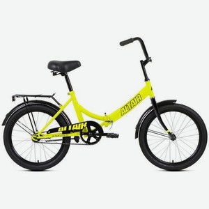 Велосипед ALTAIR City 20 (2021), городской (взрослый), складной, рама 14 , колеса 20 , ярко-зеленый/черный, 15кг [rbkt1yf01004]