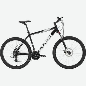Велосипед STARK Hunter 27.3 HD (2021), горный (взрослый), рама 18 , колеса 27.5 , черный/белый, 15.9кг [hc-389db78]