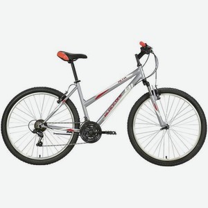 Велосипед BLACK ONE Alta 26 горный (взрослый), рама 14.5 , колеса 26 , серый/красный, 16кг [hq-0004659]