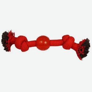 Игрушка для собак  Веревка-канат, 2 узла и мяч , 230мм