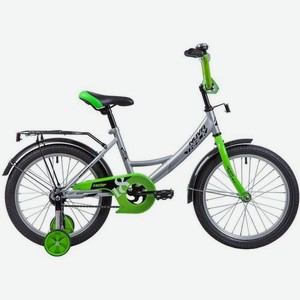 Велосипед NOVATRACK Vector (2019), городской (детский), колеса 18 , серебристый, 11кг [183vector.sl9]