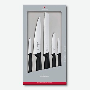 Набор ножей кухонных Victorinox Swiss Classic Kitchen (6.7133.5G) 5 шт черный