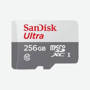 Карта памяти micro SDXC 256Gb Sandisk Ultra Class 10 UHS-I (100/10 MB/s) SDSQUNR-256G-GN3MN