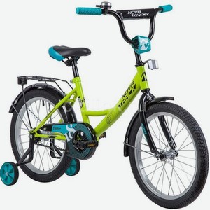Велосипед NOVATRACK Vector (2019), городской (детский), колеса 18 , зеленый, 13кг [183vector.gn9]