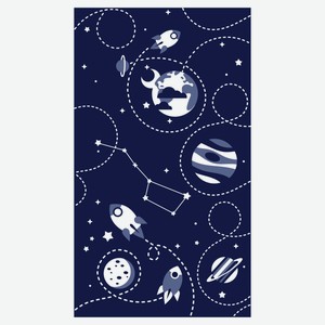 Полотенце «Волшебная Ночь» Космос, 70х120 см