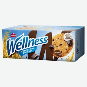 Печенье Wellness цельнозерновое с шоколадом и витаминами, 210 г