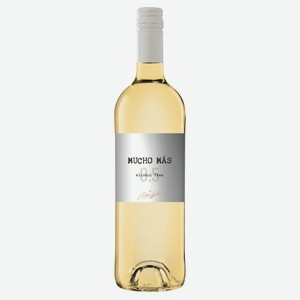 Вино безалкогольное Mucho Mas white alcohol free белое полусухое Испания, 0,75 л