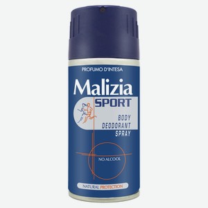 Дезодорант аэрозольной Malizia Sport no Alcohol, 150 мл