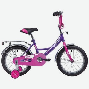 Велосипед NOVATRACK Vector городской (детский), рама 10.5 , колеса 16 , лиловый/розовый, 11кг [163vector.lc20]