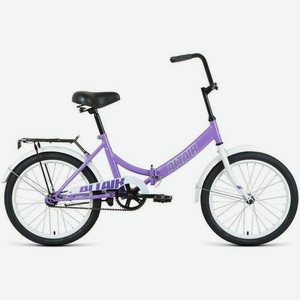 Велосипед ALTAIR City 20 (2022), городской (детский), складной, рама 14 , колеса 20 , фиолетовый/серый, 12.4кг [rbk22al20007]