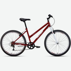 Велосипед ALTAIR MTB HT 26 low (2021), горный (взрослый), рама 15 , колеса 26 , красный/белый, 14.6кг [rbkt1m166004]