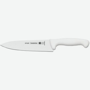 Нож TRAMONTINA Professional Master 24609/086, шеф, 155мм, заточка прямая, стальной, белый