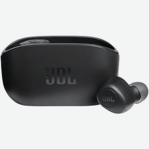 Наушники JBL Wave 100TWS, Bluetooth, вкладыши, черный [jblw100twsblk]
