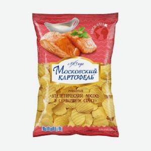Чипсы Московский Картофель со вкусом Атлантического лосося в соусе 150 гр