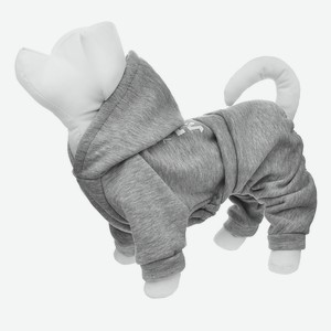 Yami-Yami одежда костюм для собаки с капюшоном, светло-серый (M)