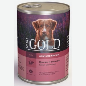 Nero Gold консервы консервы для собак  Кролик и оленина  (410 г)