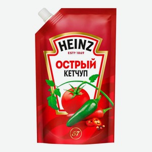 Кетчуп Heinz острый 320гр дой-пак
