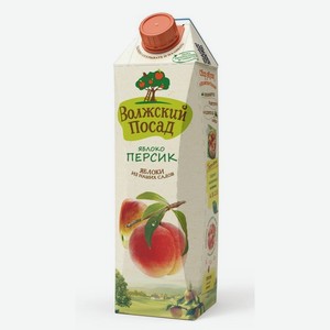Нектар Волжский посад Персик-яблоко 1л