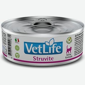 Farmina Vet Life Struvite консервы для кошек для растворения струвитных уролитов (85 г)