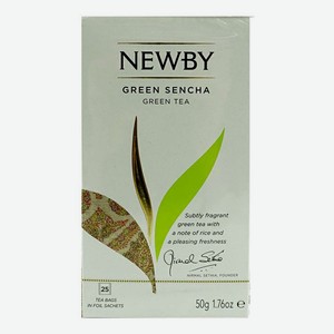 Чай зеленый Newby Green Sencha в пакетиках 2 г 25 шт