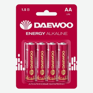 Батарейки Daewoo Energy Alkaline LR6 D АА 4 шт