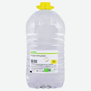 Вода питьевая детская «Каждый день» без газа с рождения, 5 л