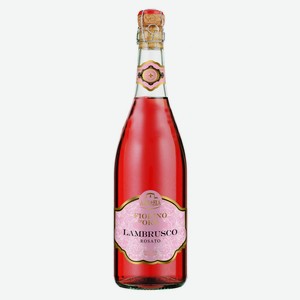 Игристое вино Fiorino d Oro LAMBRUSCO розовое полусладкое Италия, 0,75л