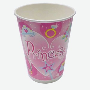 Набор одноразовых стаканов Принцесса бумага, 6х200 мл