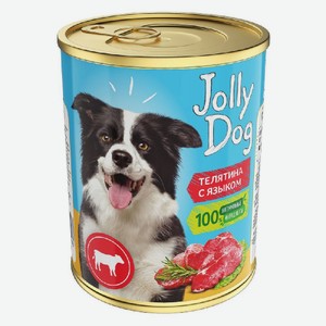Корм для собак «Зоогурман» Jolly Dog телятина с языком, 350 г