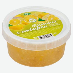 Лимон с имбирем протертый «ФЭГ» с сахаром, 200 г