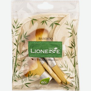 Набор кистей для макияжа Лайонесс бамбуковые 4 шт Тарко п/у, 1 шт