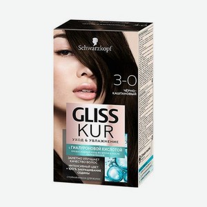 Краска для волос Gliss Kur 3-0 Черно-каштановый