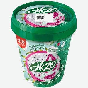 Мороженое ЭKZO сок карам/ната де коко/драгонф Драгонфрут-Гуана без змж, Россия, 520 г