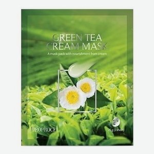 Тканевая маска с экстрактом зеленого чая Green Tea Cream Mask 25г