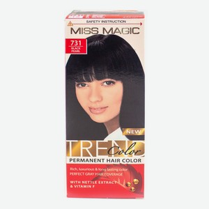 Краска для волос Miss Magic Trend Color 731 Черный жемчуг 90 мл