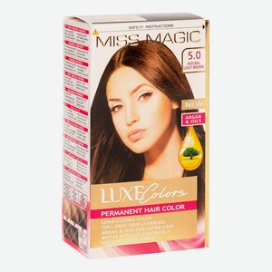 Краска для волос Miss Magic Luxe Colors 5.0 Натуральный светло-коричневый 108 мл