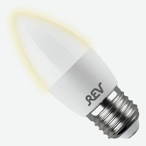 Лампа светодиодная REV E27 9 Вт 2700 К свеча матовая