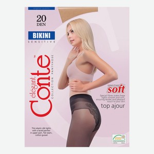 Колготки женские Conte Bikini полиамид natural телесные 20 den р 4