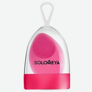 SOLOMEYA Косметический спонж для макияжа со срезом Розовый Flat End blending sponge Pink