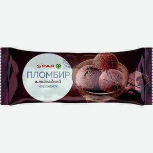 Мороженое Spar Пломбир Шоколадный Брикет 12% 220г