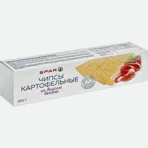 Чипсы Картофельные Spar Со Вкусом Бекона 100г