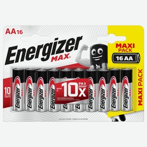 Батарейка Energizer max AA 16шт