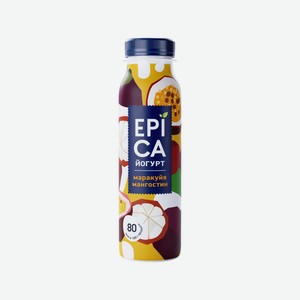 БЗМЖ Йогурт питьевой Epica марак/ мангостин 2,5% 260г