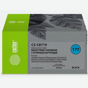 Картридж струйный CS-C8719 № 177XL черный для №177XL HP PhotoSmart 3100/3110/3207/3210/3213 Cactus